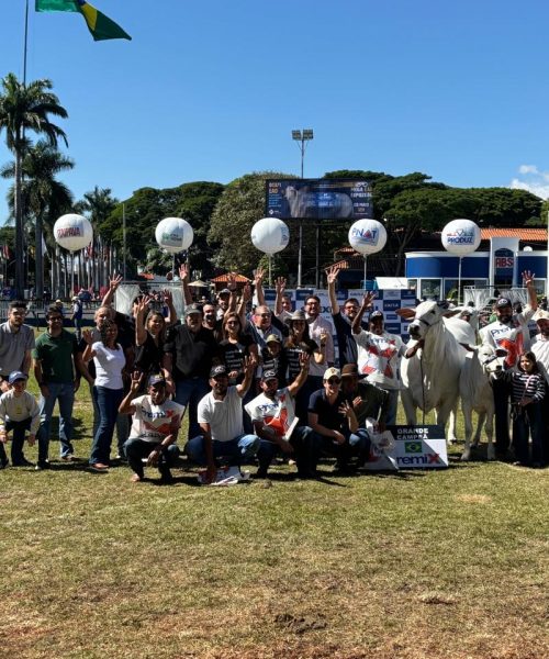Carina FIV do Kado é bicampeã Nelore na 90ª Expozebu, em Uberaba