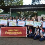 Estudantes do Colégio Santo Agostinho celebram com a ALMG aprovação da lei que renomeia Parque Fernão Dias para Parque Cataguás