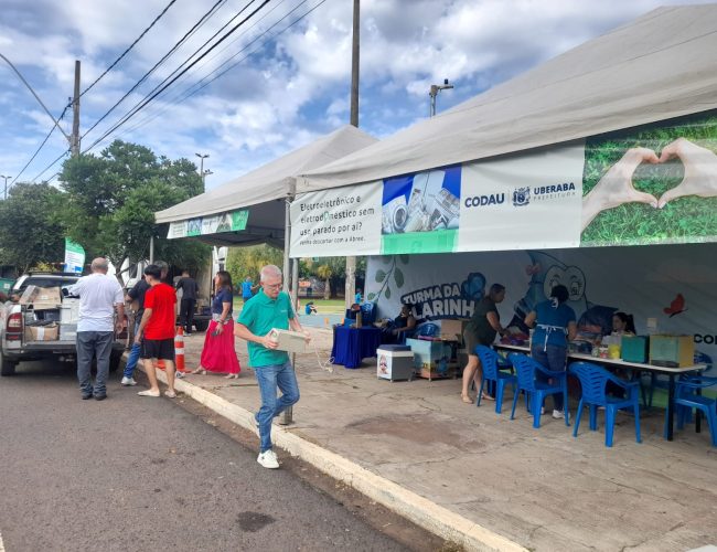 Uberaba (MG) recebe drive-thru para descarte de eletroeletrônicos e eletrodomésticos para reciclagem